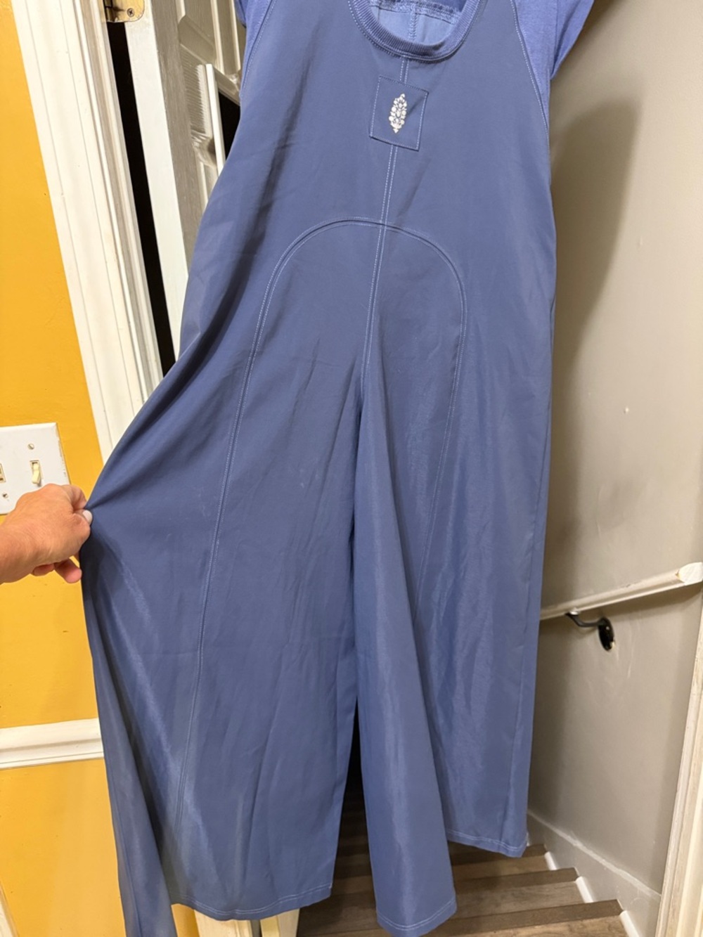 FP Movement by Free People Dusty Blue Sleeveless Wide-Leg Jumpsuit - Picture 5 of 10